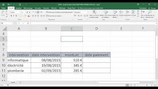 Excel  3 Avancé  Cours Fonctions Date JOUR MOIS ANNEE DATE [upl. by Liamsi844]