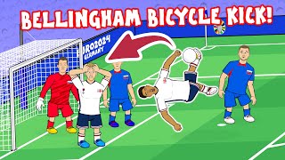 BELLINGHAM SAVES ENGLAND Bicycle kick vs Slovakia Euro 2024 Goals Highlights [upl. by Deeanne]