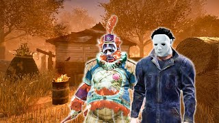 Myers amp Clown Gameplay  Dead By Daylight No Commentary [upl. by Kremer]