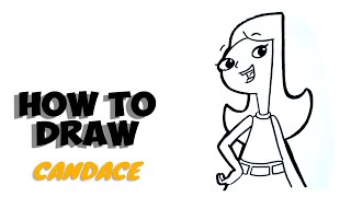 How to Draw Candace From Phineas and Ferb [upl. by Sayres]