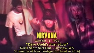 Nirvana  101190 New FootageFull ScreenAUD1 Olympia WA  Dave Grohls 1st show w Nirvana [upl. by Aikym]