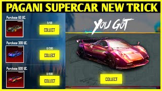 BGMI PAGANI SUPERCAR NEW TRICK😍  500 COINS REFUND IN PAGANI SPIN  SPEED DRIFT [upl. by Ahern]