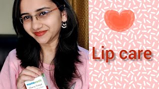 Lip care for Dry lips with Mamaearths Natural TINTED Lip balm madhurikrishna voiceofvasapitta [upl. by Beesley]