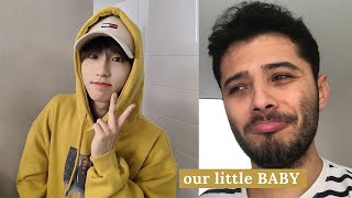 REACTION to HAN JISUNG  Stray Kids  BABYGIRLING for 8 Minutes Straight 👶🏻🎀 [upl. by Siaht425]