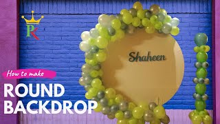 DIY How To Make Round Backdrop Stand DIY  Round Backdrop Tutorial [upl. by Leahcym]