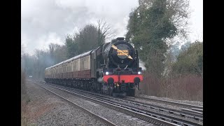 46100 Royal Scot  The Golden Arrow  26th March 2024 [upl. by Atoiganap]