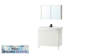 NYSJÖN  BJÖRKÅN IKEA Bathroom furniture set of 5 whiteSaljen faucet Review [upl. by Kerwon142]