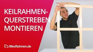 💡 So baut ihr einen Keilrahmen mit Querstreben zusammen [upl. by Eiramaliehs885]