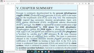 155 Tricarboxylic acid cycle and pyruvate dehydrogenase chapter summary [upl. by Akinaj958]