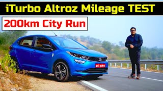 Tata Altroz iTurbo Mileage Test  200km City run in the new turbo petrol XZ Altroz [upl. by Karleen]