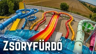 All Water Slides at Zsóryfürdő Mezőkövesd Hungary GoPro POV [upl. by Mariann]