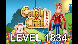 Candy Crush Saga Level 1834  AppLevelHelpercom [upl. by Marden712]