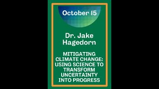 October 15 2024  Creation Care Speaker Dr Jake Hagedorn [upl. by Yarb]