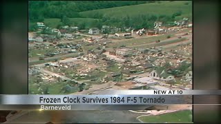 Barnevelds frozen clock survives the 1984 F5 tornado [upl. by Suired]