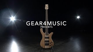 Oregon 5 String Neck Thru Bass Guitar by Gear4music Natural  Gear4music demo [upl. by Ntsyrk]