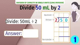 Learn Long division of units in capacity  Grade 3 Mathematics [upl. by Towrey]