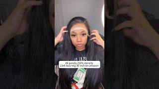 High quality wig on amazon 🔥🔥 explore hdlace wigs shortvideo hairstyle straighthair fyp [upl. by Aivart]