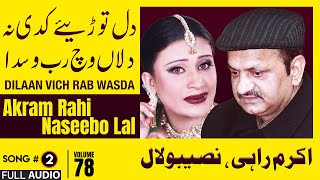 Dilaan Vich Rab Wasda  FULL AUDIO SONG  Akram Rahi amp Naseebo Lal 2004 [upl. by Petracca737]