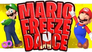 Dance • Freeze • Find the Match 🍄 Mario Brain Break 🍄 Just Dance 🍄 Mario Day [upl. by Aidni]