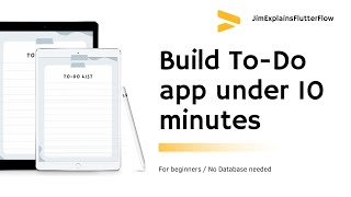 Create ToDo App Under 10 Minutes  FlutterFlow [upl. by Prinz]