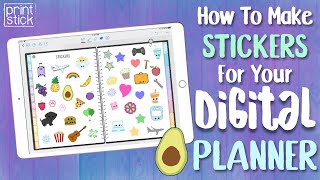 How to Make Stickers for Your Digital Planner for FREE on your iPad [upl. by Malkin733]