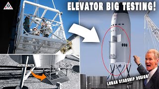 Genius NASA amp SpaceXs huge TESTING with Astronauts on Starship Elevator [upl. by Sydalg]