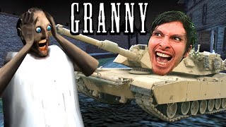 ¿PUEDO ESCAPAR DE GRANNY CON EL TANKE NUEVO FINAL   GRANNY 3 Horror Game [upl. by Wu]