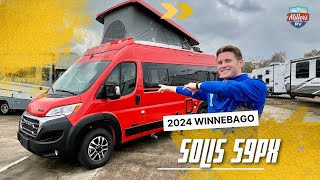 FINALLY UNVEILED The 2024 Winnebago Solis 59PX  The BEST POPTOP CAMPER VAN [upl. by Amees]