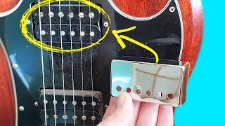 Easy Way To Install Humbucker Cover – How To Put Covers On Guitar Pickups [upl. by Sinnaoi]