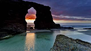 Las Catedrales Beach  Spain HD1080p [upl. by Maidel138]