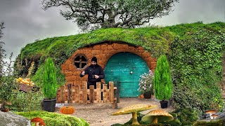 Building of a magical dugout for survival Hobbit House [upl. by Ahcsrop]