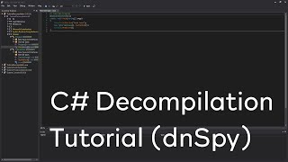 C  Decompilation Tutorial dnSpy [upl. by Callean891]