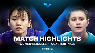 Su PeiLing vs Sibel Altinkaya  WS  WTT Contender Lima 2022  QF [upl. by Anilram]