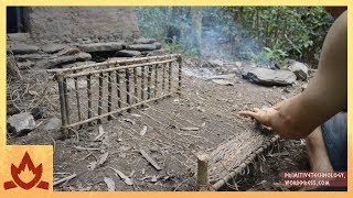 Primitive Technology Woven bark fiber [upl. by Dedrick]