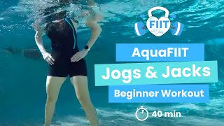 Jogs amp Jacks Complete AquaFIIT Workout Anyone Can Do It [upl. by Evaleen994]