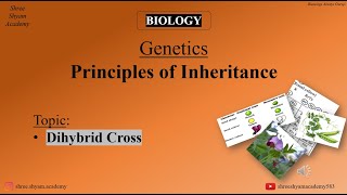 Dihybrid Cross  Principles of Inheritance  genetics  biology  Class 12th  Class 10th [upl. by Anippesuig]