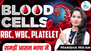 Blood Cells in hindi  RBC  WBC  Platelet  Blood  Hematology lecture by Manisha Maam [upl. by Licna]