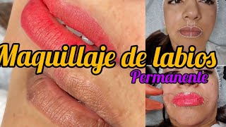 Labios Maquillaje Permanente 👄 Houston TX 👄 semana 1 y 2 👄 Prosedimiento Completo [upl. by Three]