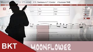 Moonflower Flor de Luna  Santana  Guitar Backing Track [upl. by Piscatelli]