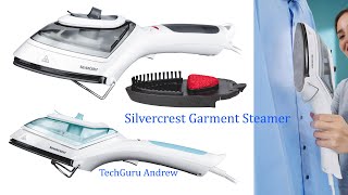 Silvercrest Garment Steamer SDRB 1000 B1 REVIEW [upl. by Enihsnus298]