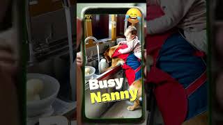 Busy Nanny in the kichen funnydogs [upl. by Atinaej921]