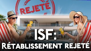 ❌ Rétablissement de lISF  Cest NON  Rejeté par lAssemblée Nationale [upl. by Atinna853]