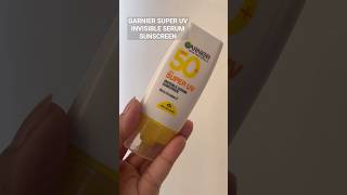 Honest review for Garnier Invisible serum sunscreen GarnierSuperUVSunscreengarnier shorts [upl. by Eno885]