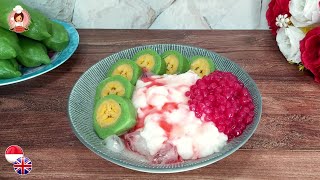 RESEP ES PISANG IJO KHAS MAKASSAR [upl. by Nickles]