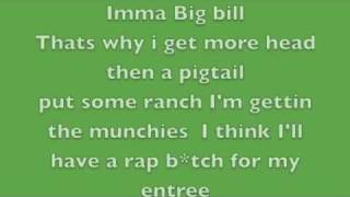 Nicki Minaj Itty Bitty Piggy Lyrics On Screen [upl. by Cynar662]