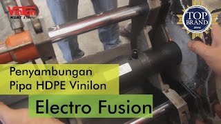 Cara penyambungan Pipa HDPE Dengan ELECTRO FUSION [upl. by Rocco982]