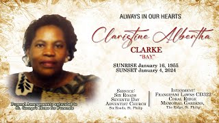 Always In Our Hearts  Claristine Albertha Clarke  “Bay” [upl. by Chaddy]