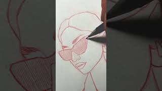 lunette rouge portrait femme ivan charlyyoutube [upl. by Ardnos924]