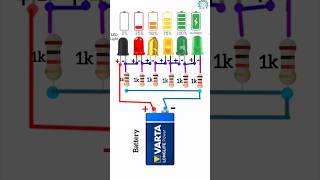 12V Battery Charging Level Indicator Circuit Shorts Charging Indicator ChargingIndicator [upl. by Guevara]