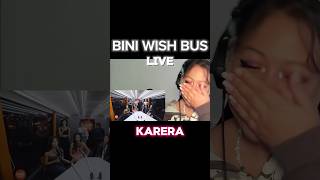 BINI  KARERA WISH BUS LIVE  REACTION bini reaction [upl. by Ladnyk]